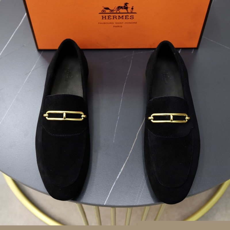 H**mes leather shoes